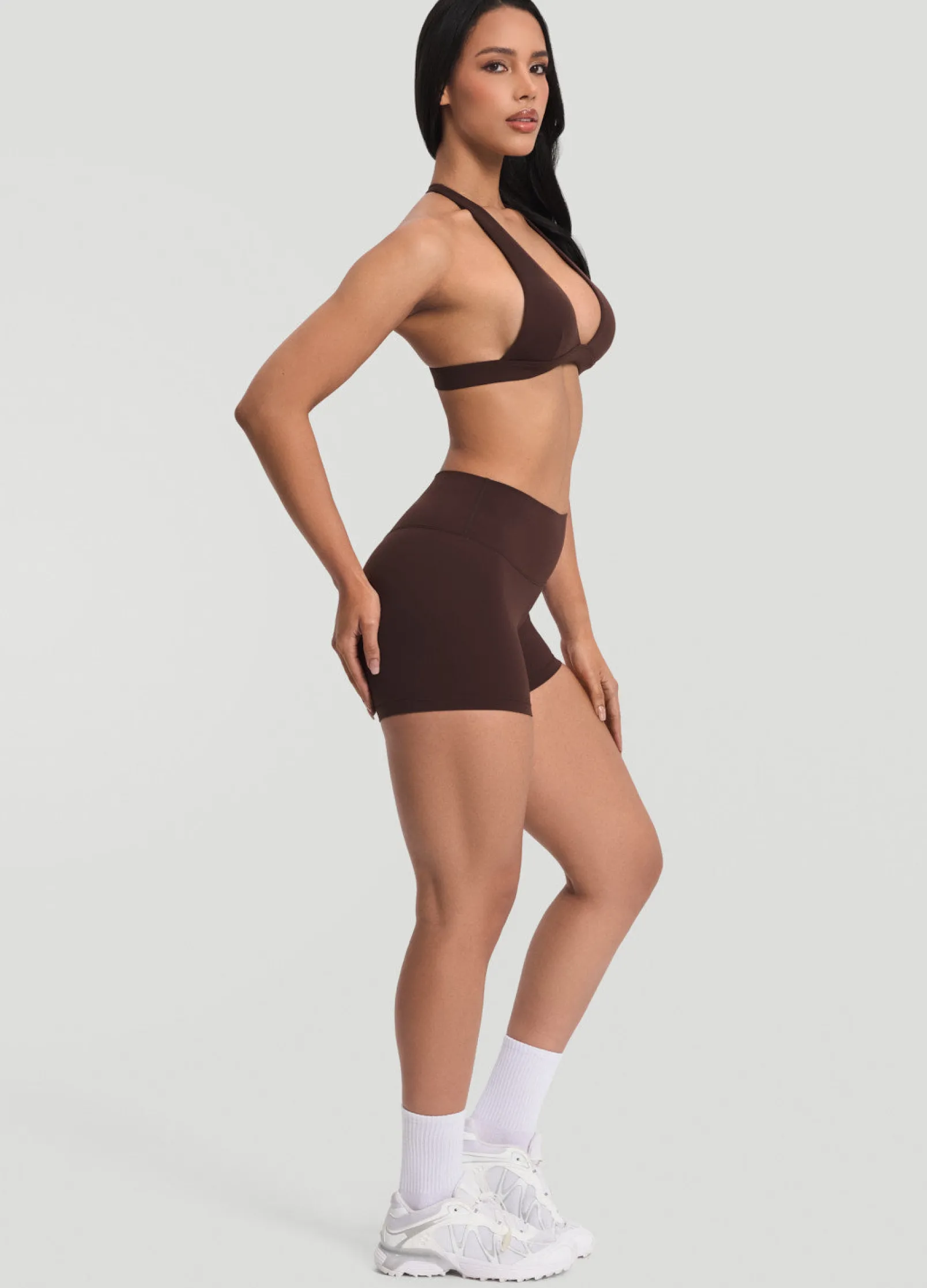 Micro-Shorts mit hohem Bund