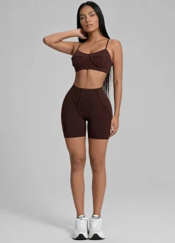 Micro-Shorts mit Konturnähten