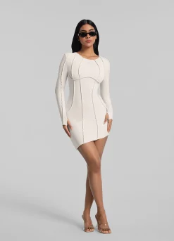 Mini-Kleid mit formenden Nähten