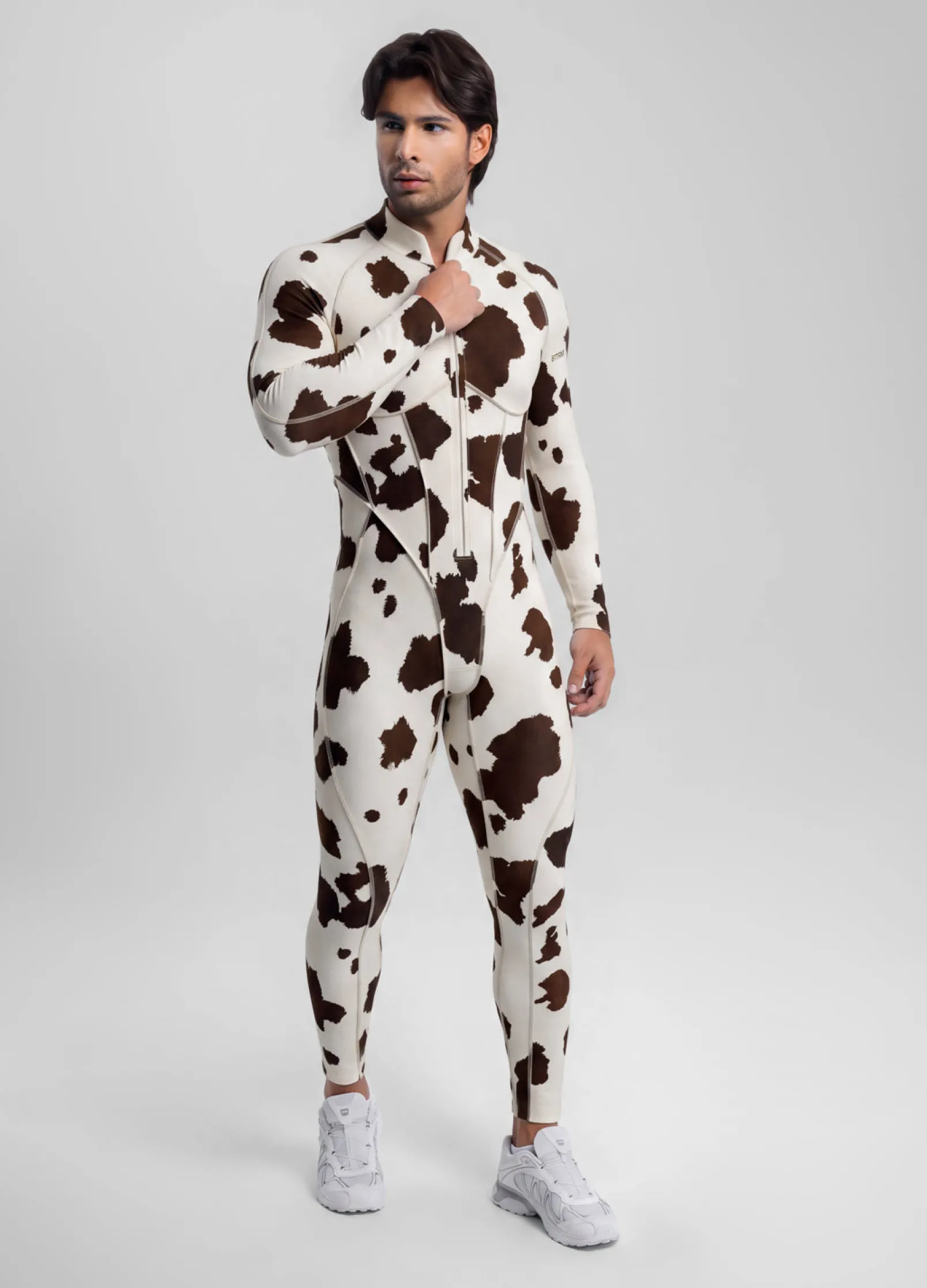 Mocha Cow Herosuit mit geschlossenem Rücken