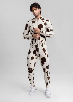 Mocha Cow Herosuit mit geschlossenem Rücken