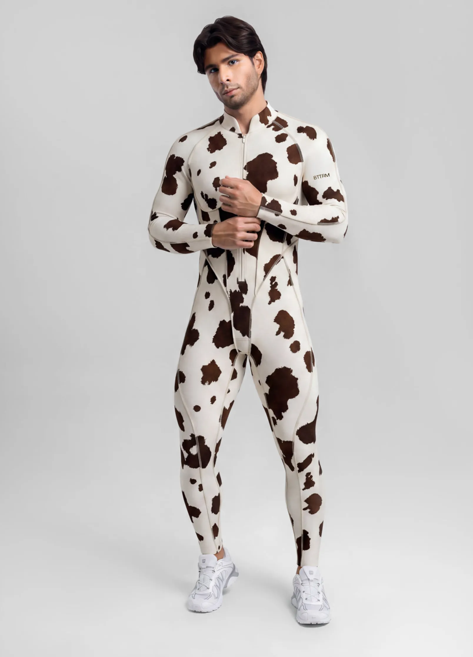 Mocha Cow Herosuit mit geschlossenem Rücken