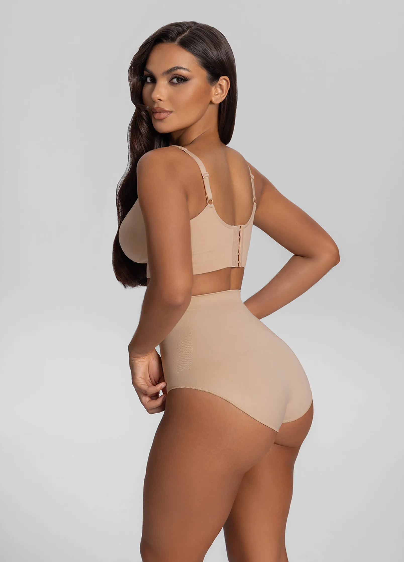 Nahtlose hoch taillierte Shapewear-Slips