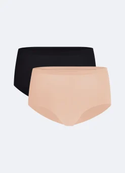 Nahtlose Mid-Rise Boyshort im 2er-Pack