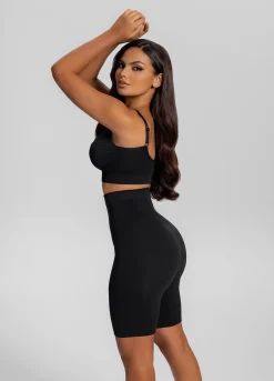 Nahtlose mittellange Shapewear-Shorts