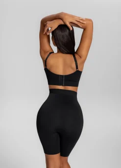 Nahtlose mittellange Shapewear-Shorts
