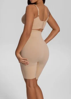 Nahtlose mittellange Shapewear-Shorts