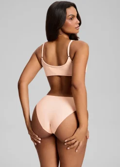 Nahtloser Bikini mit mittlerer Leibhöhe