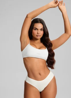Nahtloser Bikini mit mittlerer Leibhöhe, 2er-Pack