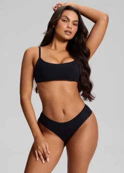 Nahtloser Bikini mit mittlerer Leibhöhe, 3er-Pack