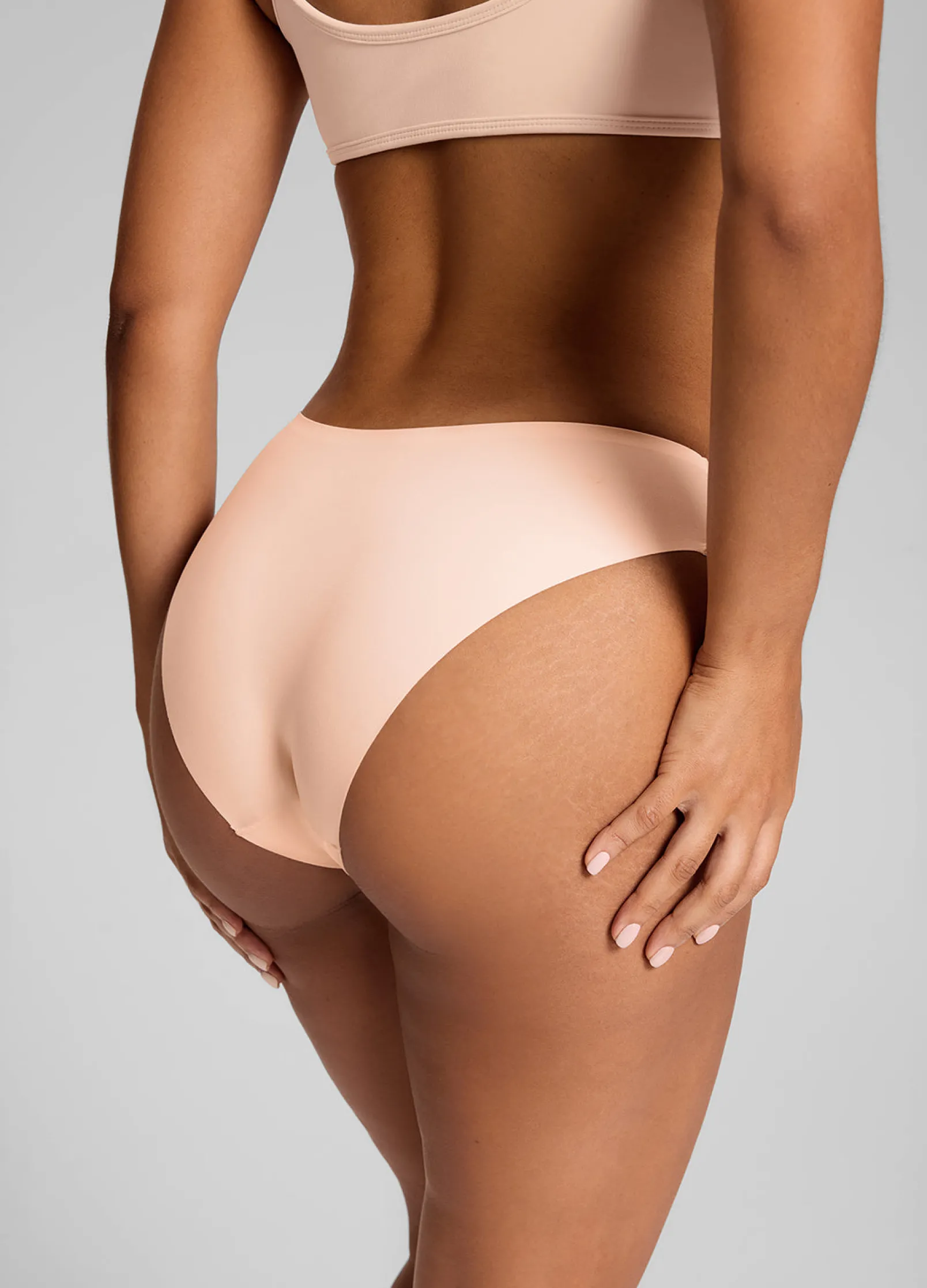 Nahtloser Bikini mit mittlerer Leibhöhe, 2er-Pack