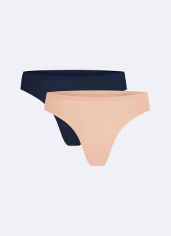 Nahtloser Mid-Rise-Tanga 2er-Pack