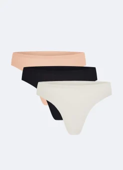 Nahtloser Mid-Rise-Tanga 3er-Pack