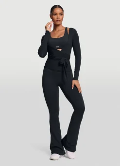 Nahtloses Pilates-Wickel-Top