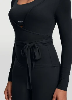 Nahtloses Pilates-Wickel-Top