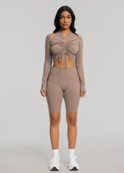 Performance-Biker-Shorts mit hohem Bund
