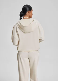Relaxed Oversized Full Zipper Kangaroo Pockets Soft Hoodie