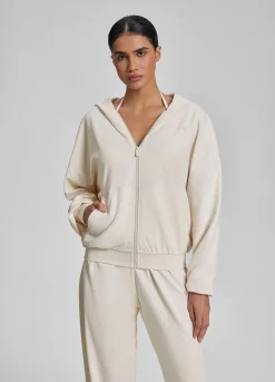 Relaxed Oversized Full Zipper Kangaroo Pockets Soft Hoodie