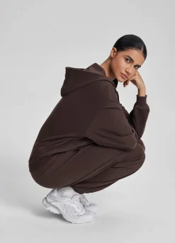 Relaxed Oversized Full Zipper Kangaroo Pockets Soft Hoodie
