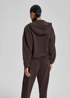 Relaxed Oversized Full Zipper Kangaroo Pockets Soft Hoodie