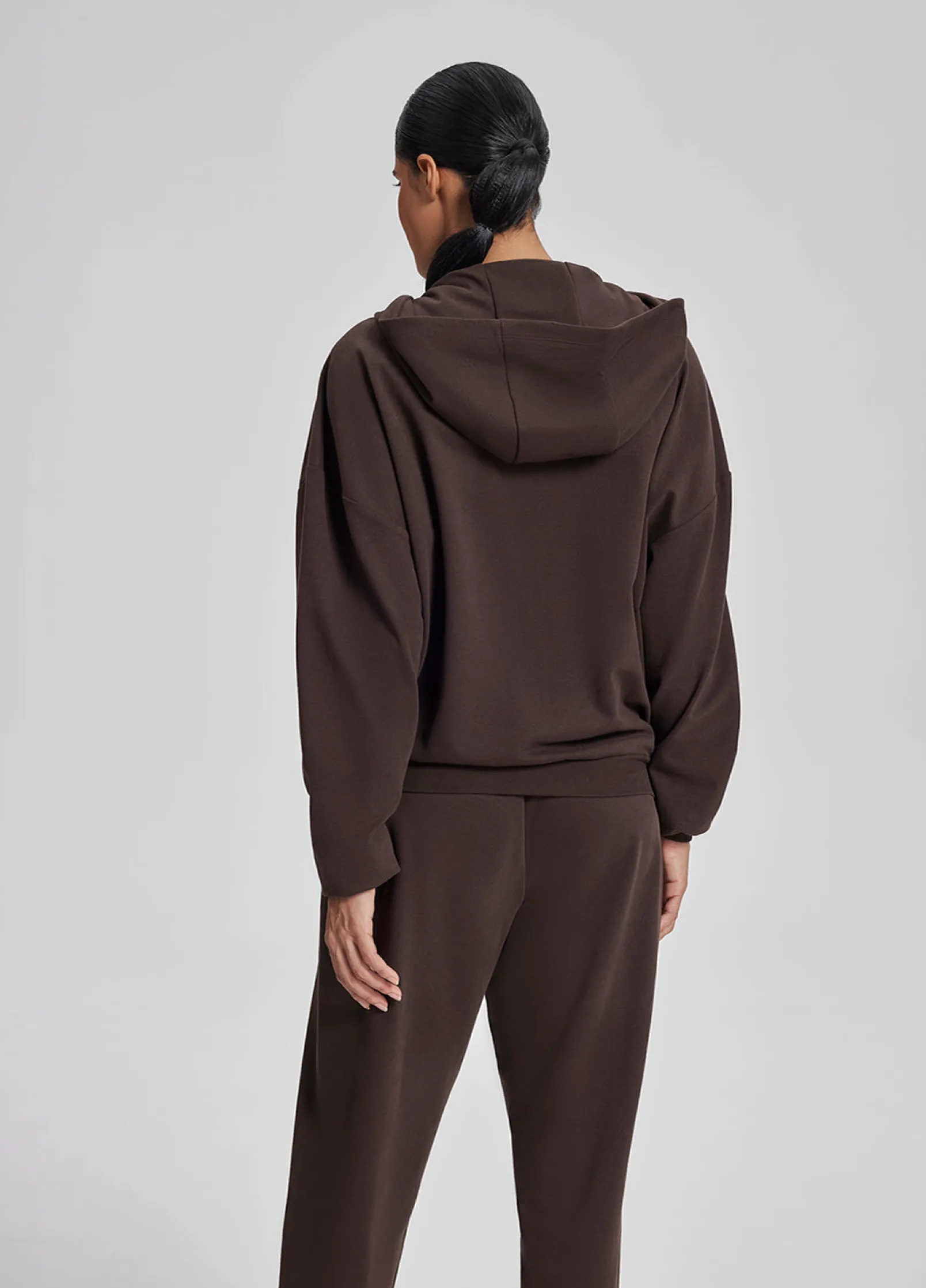 Relaxed Oversized Full Zipper Kangaroo Pockets Soft Hoodie