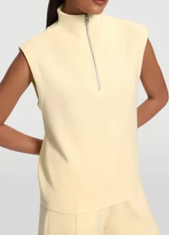 Ärmelloses Sweatshirt mit Half-Zip