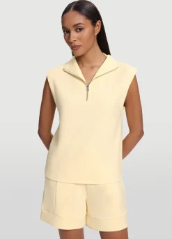 Ärmelloses Sweatshirt mit Half-Zip