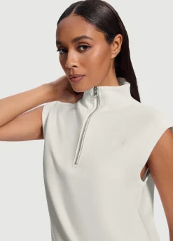 Ärmelloses Sweatshirt mit Half-Zip