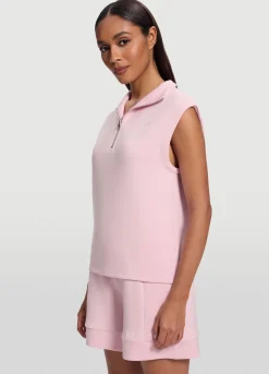Ärmelloses Sweatshirt mit Half-Zip