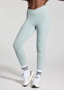 Scrunch-Leggings mit V-Bund