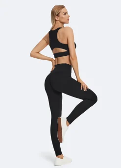 Scrunch-Leggings mit V-Bund