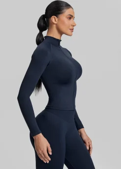 SculptMe Longline Full Zipper Seamless Breathable Warm Jacket