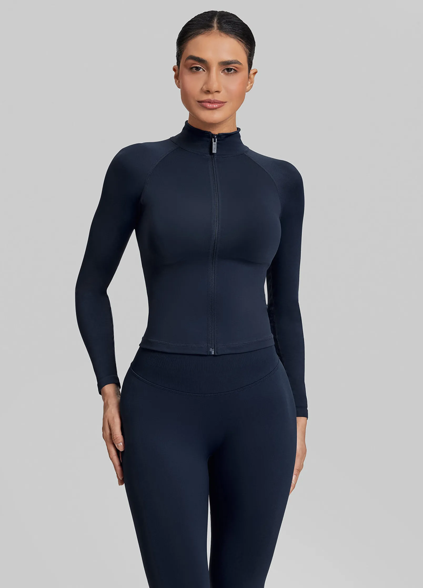 SculptMe Longline Full Zipper Seamless Breathable Warm Jacket