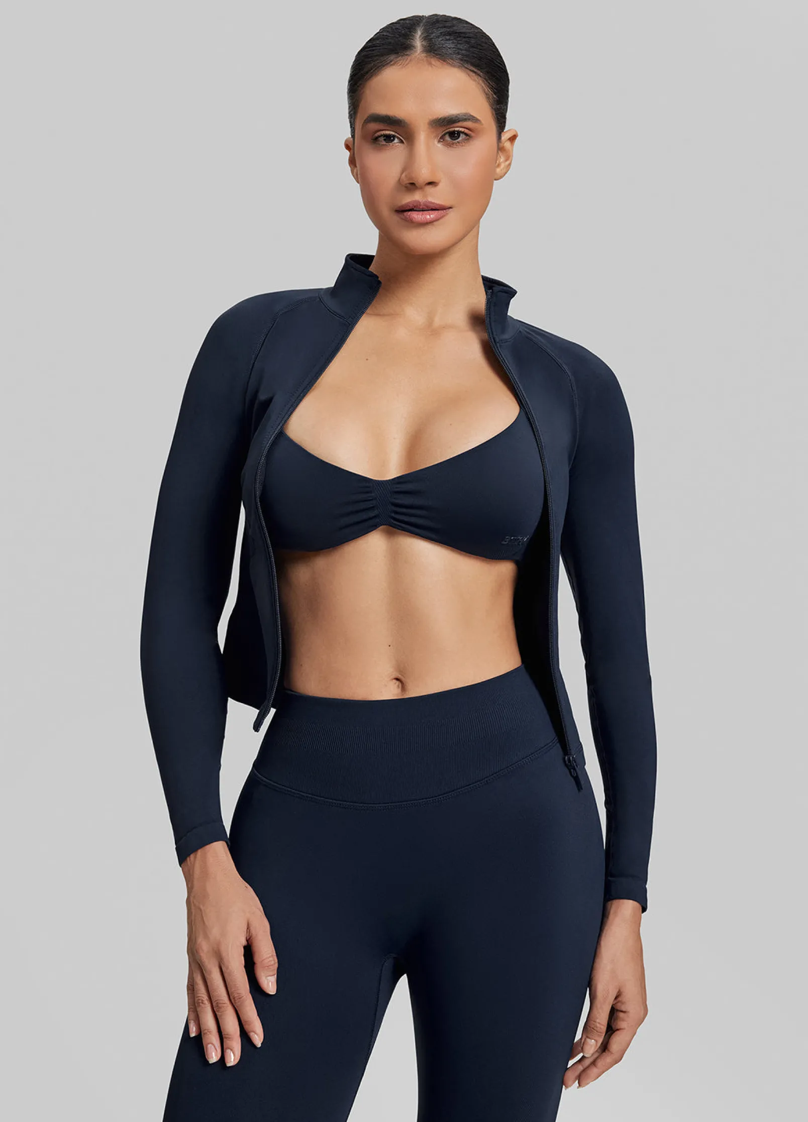 SculptMe Longline Full Zipper Seamless Breathable Warm Jacket