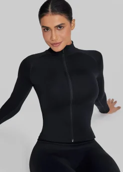 SculptMe Longline Full Zipper Seamless Breathable Warm Jacket