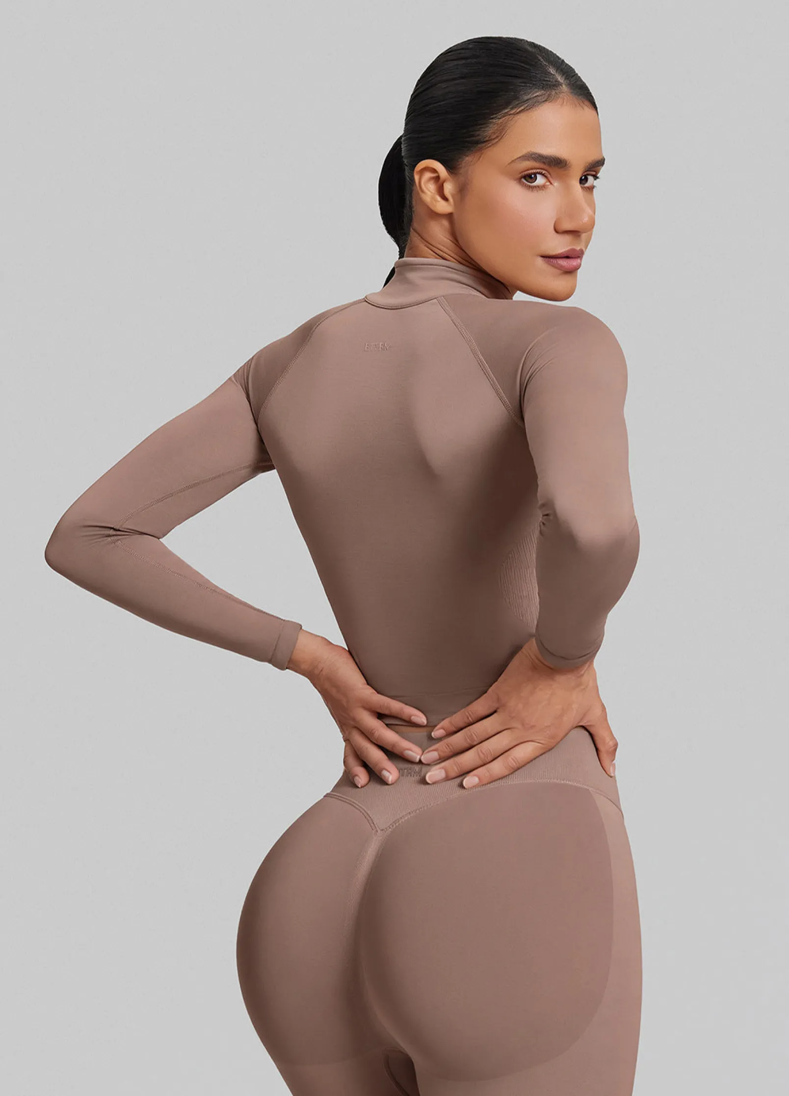 SculptMe Longline Full Zipper Seamless Breathable Warm Jacket