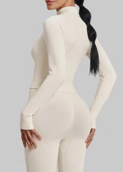 SculptMe Longline Full Zipper Seamless Breathable Warm Jacket