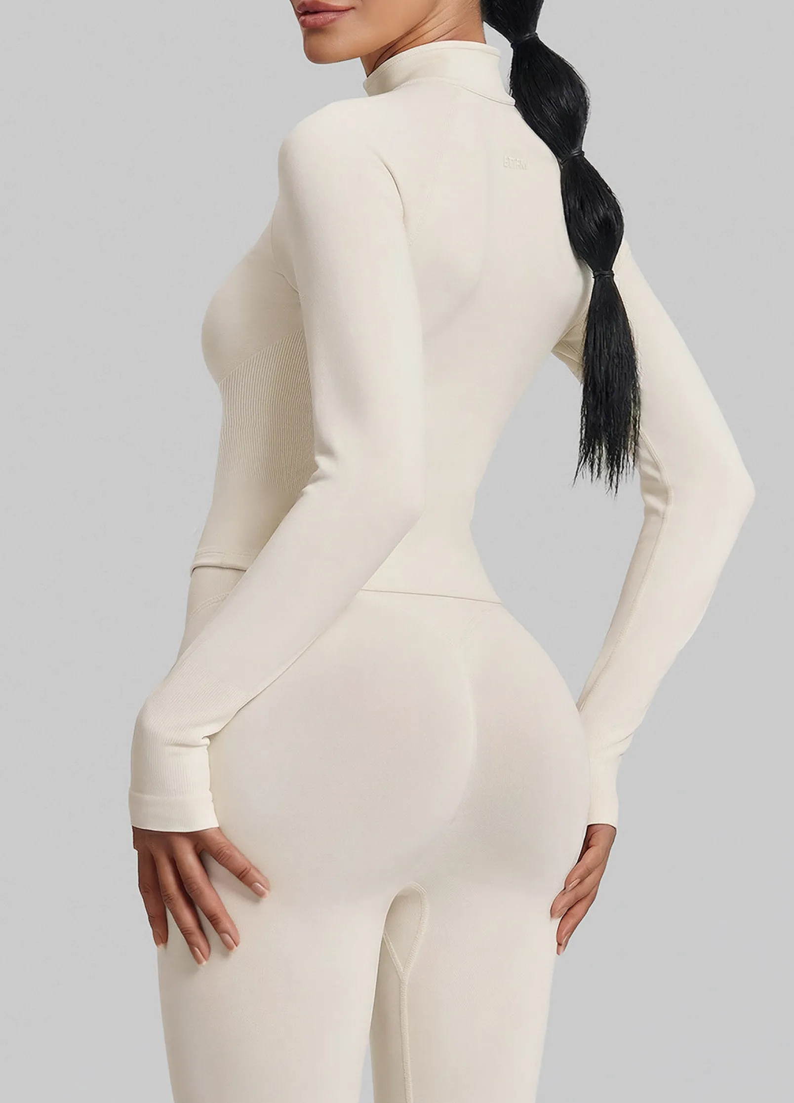 SculptMe Longline Full Zipper Seamless Breathable Warm Jacket