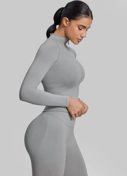 SculptMe Longline Full Zipper Seamless Breathable Warm Jacket