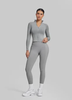 SculptMe Longline Full Zipper Seamless Breathable Warm Jacket