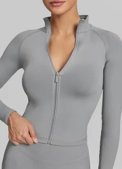 SculptMe Longline Full Zipper Seamless Breathable Warm Jacket