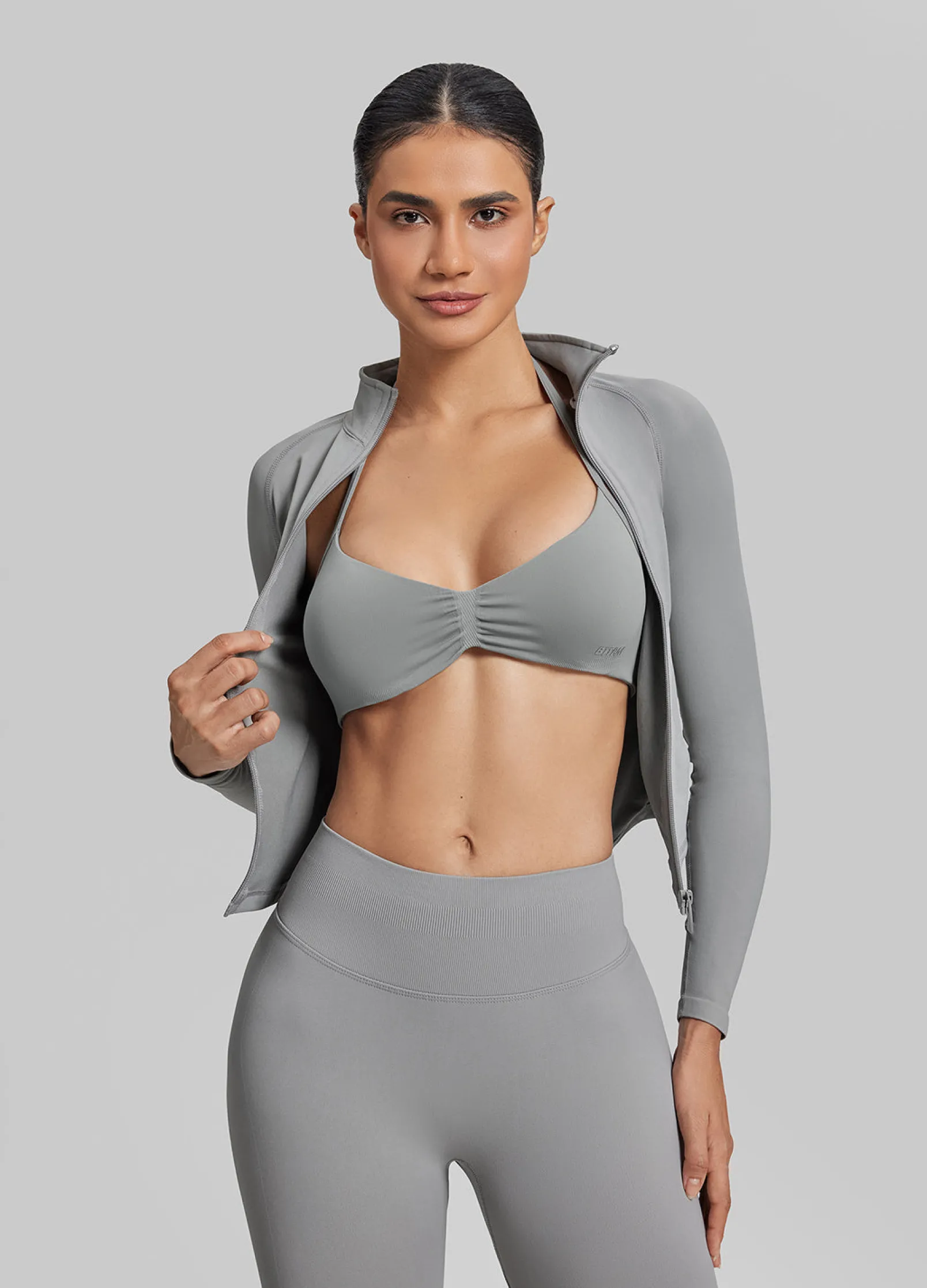 SculptMe Longline Full Zipper Seamless Breathable Warm Jacket