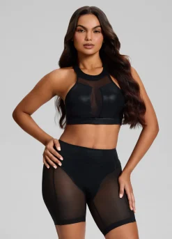Sculpt Sheer Biker Shorts