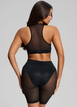Sculpt Sheer Biker Shorts