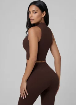 Sculpt Zip Crop Weste