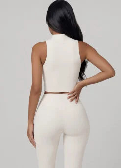 Sculpt Zip Crop Weste