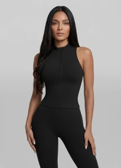 Sculpt Zip Crop Weste