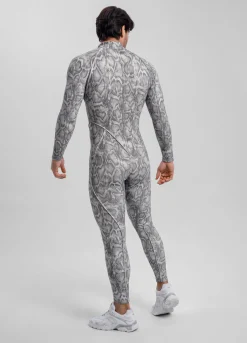 Silver Snake Herosuit mit geschlossenem Rücken