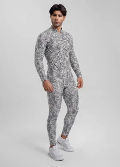 Silver Snake Herosuit mit geschlossenem Rücken