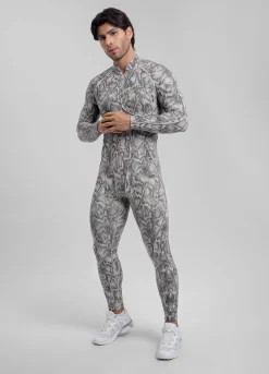 Silver Snake Herosuit mit geschlossenem Rücken